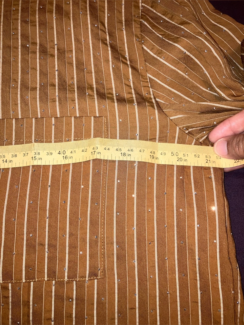 Mango Stripe Rhinestone Shirt - Picture 10 of 15
